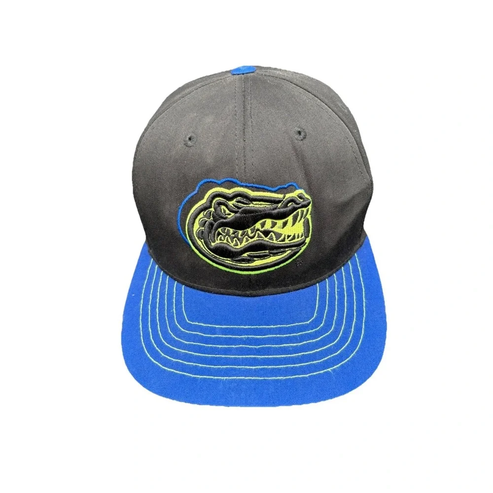 Top of the World Florida Gators Hat Mens OSFA Black Blue Excellent Snapback Cap